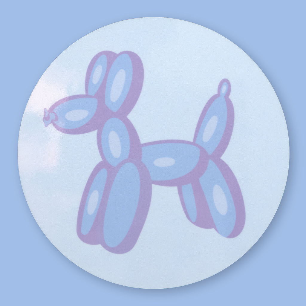 Blue Balloon Dog Coaster