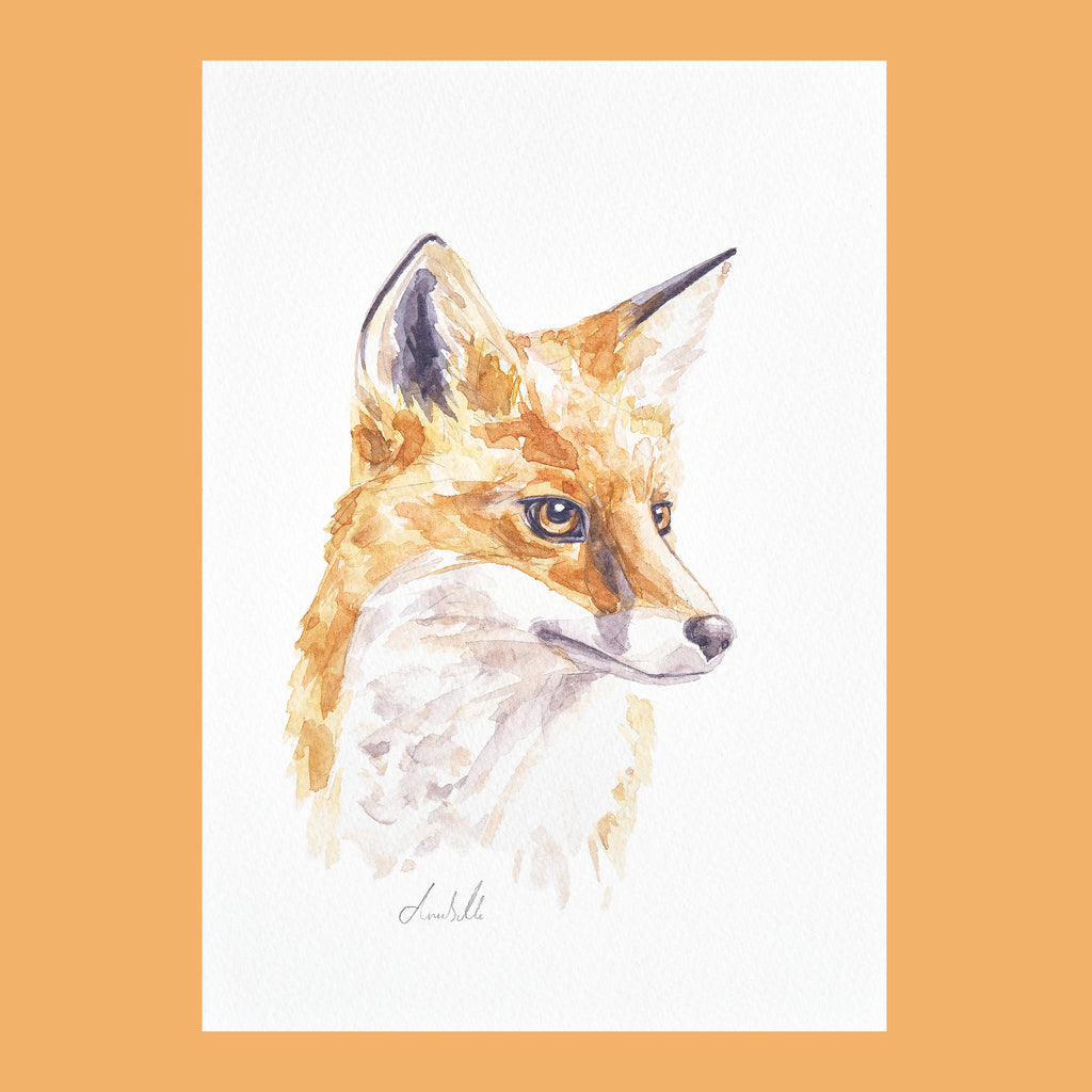 Felix Fox- An Original Watercolour Painting