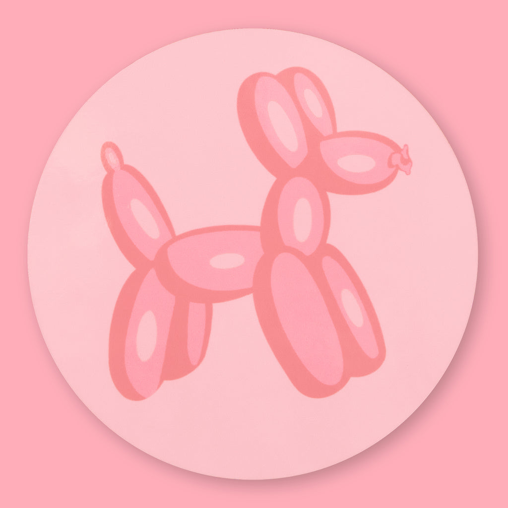 Pink Balloon Dog Coaster