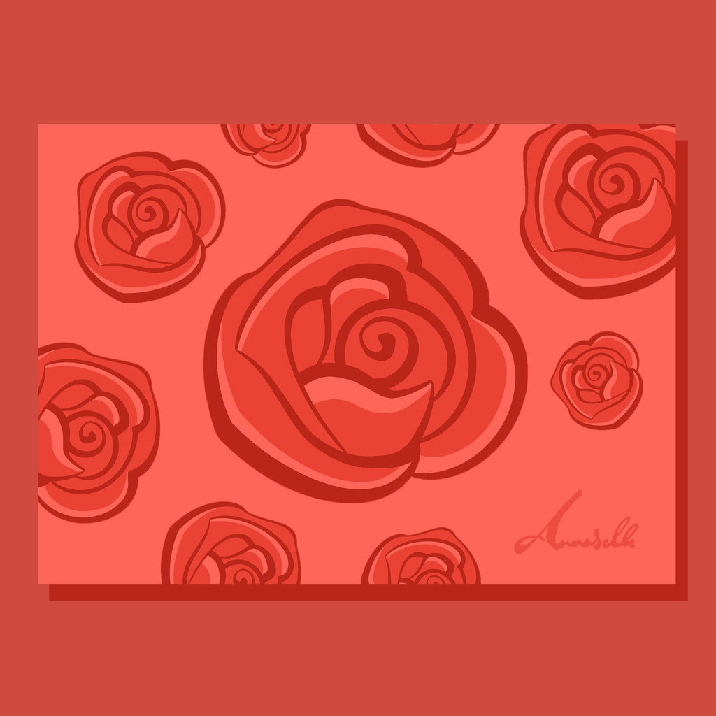 Rose Postcard