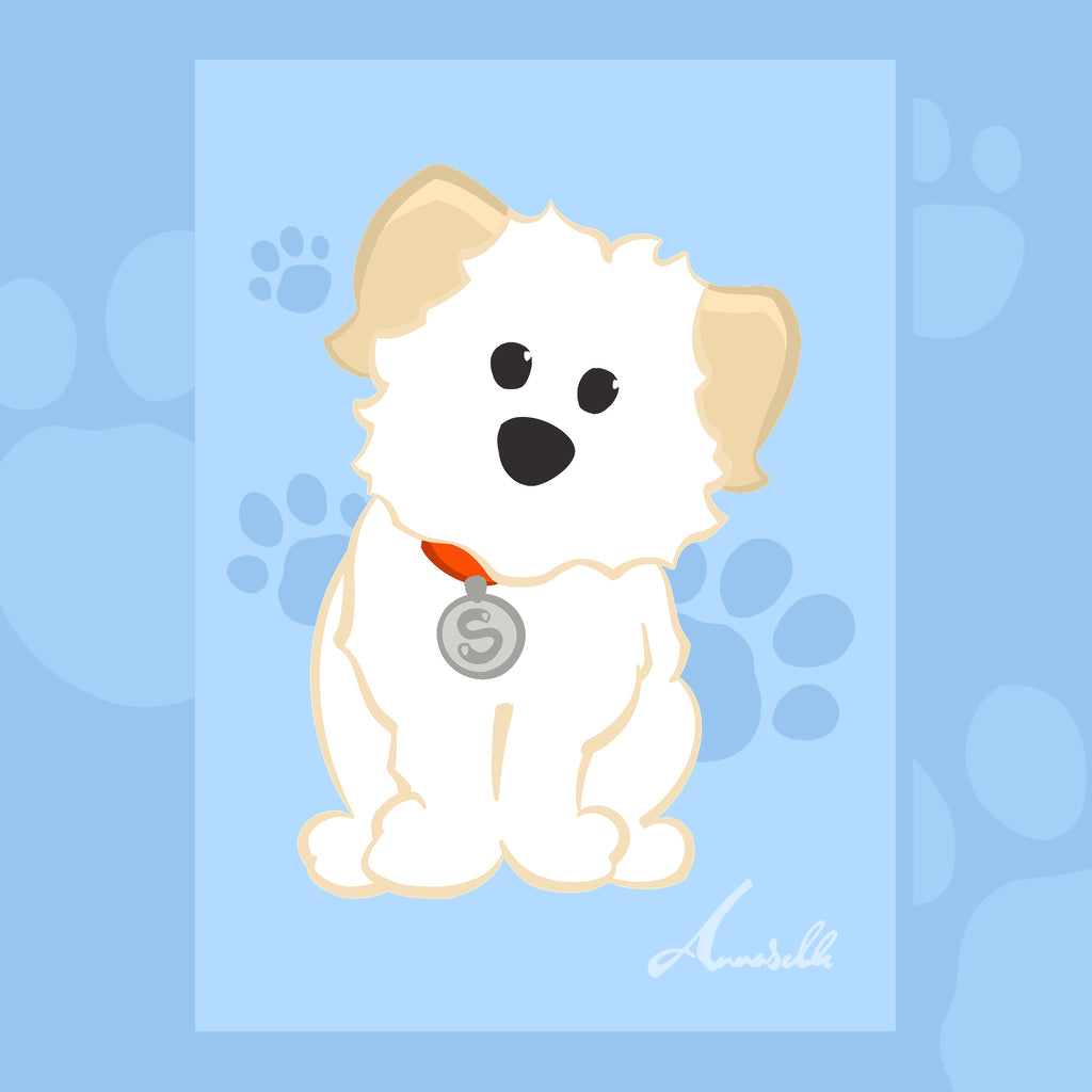 Sherlock The Dog Postcard