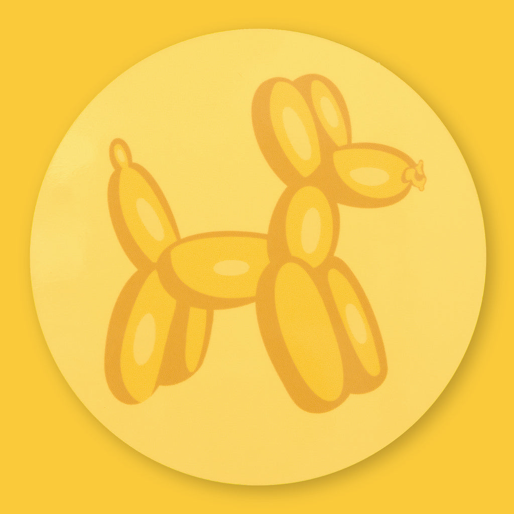 Yellow Balloon Dog Coaster